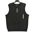 Hart Schaffner Marx Sweater Vest Men's 2XB Big & Tall Wool Charcoal Heather