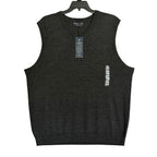 Hart Schaffner Marx Sweater Vest Men's 2XB Big & Tall Wool Charcoal Heather