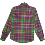 Polo Ralph Lauren Shirt Men's Small Classic Fit Long Sleeve Purple/Green Plaid