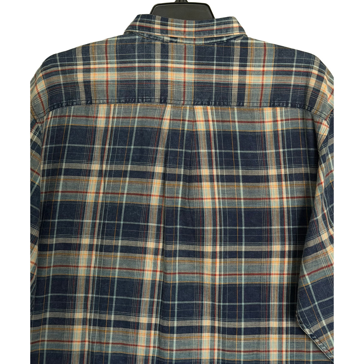 Tommy Bahama LS Shirt Men's 3XLB Big & Tall "Baranco Plaid" Indigo Palms