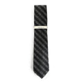 Perry Ellis Portfolio Necktie 3" Black & Gray Weaver Dot Standard Length