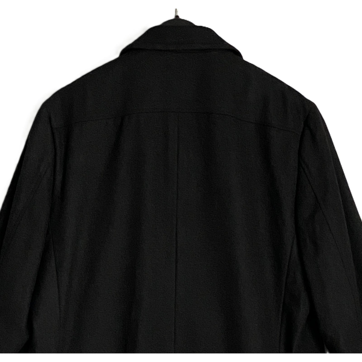 Nautica Overcoat Men's 38 Short Double-Breasted Wool Blend Lined Black