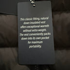 Roundtree & Yorke Down Vest Men's Large Full Zip Packable Pockets Black