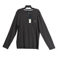 Psycho Bunny Henley T-Shirt Men's XL Long Sleeve Chest Pocket Dark Gray