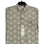 Tommy Bahama Polo Shirt Men's Medium "San Lucio Palm Lane Polo" Chinchilla