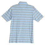 Daniel Cremieux Shirt 38 Men's Small Pima Cotton Polo Blue & Gray Stripe