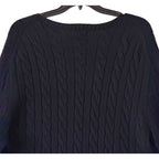 Polo Ralph Lauren Cable-Knit Sweater Men's 2XB Big & Tall Cotton Dark Blue
