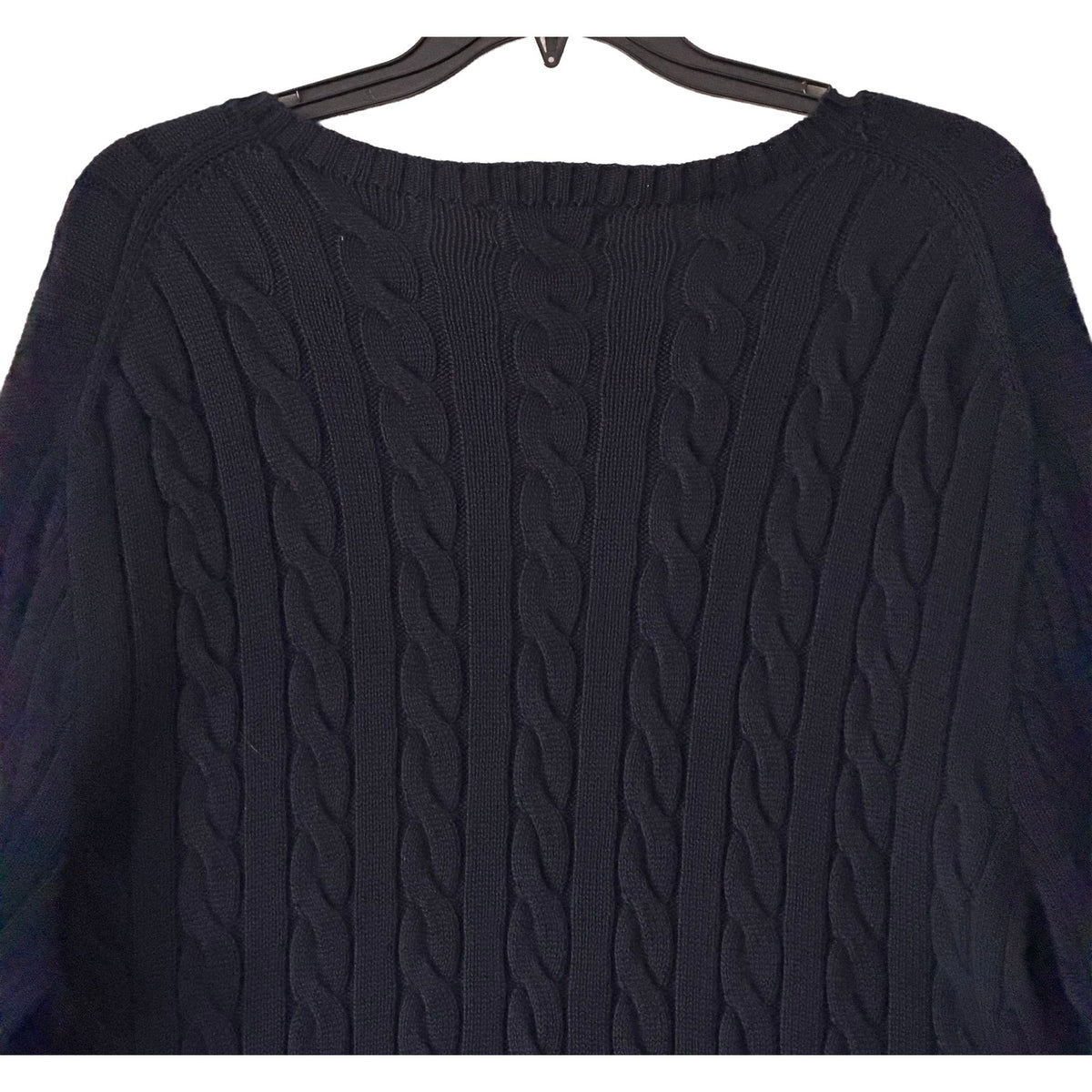 Polo Ralph Lauren Cable-Knit Sweater Men's 2XB Big & Tall Cotton Dark Blue