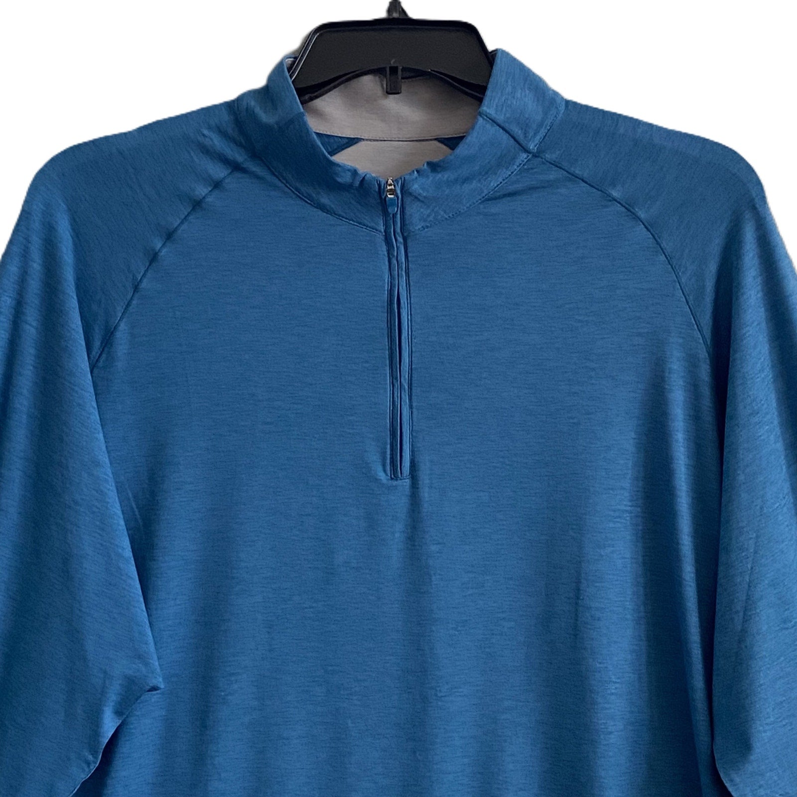 Johnnie-O Quarter-Zip Pullover Men's XXL Lightweight Stretch Barrels Blue