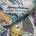 Tommy Bahama Shirt Men's XL "Barbados Breeze Stretch" Vines Linen Blend