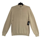 Rhone 1/4 Zip Pullover Men's Large Commuter Sweater Mock Neck Bone
