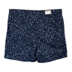 Boss Karlos Shorts Men's 38R Regular Fit Dark Blue Vine Print Stretch