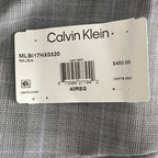 Calvin Klein Suit Jacket Men's 40R Xtra Slim Fit Wool Blend Light Grey Plaid