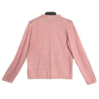 Michael Kors T-Shirt Men's Large Long Sleeve Crew Neck Linen Dusty Rose
