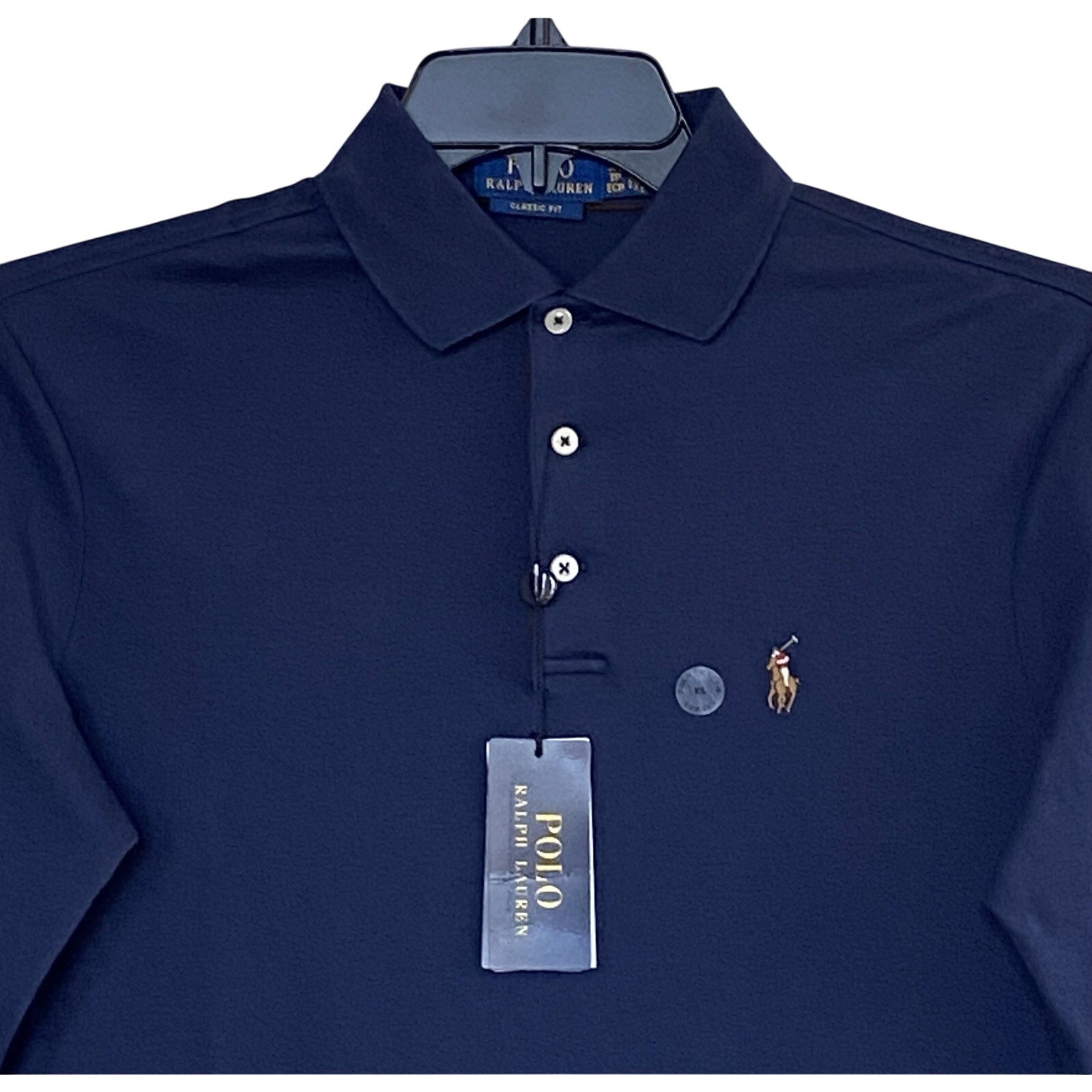 Polo Ralph Lauren Shirt Men's XS Classic Fit Long Sleeve Polo Shirt Blue