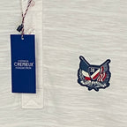 Daniel Cremieux Polo Shirt Men's XL Short Sleeve Polo Shirt White Stripe