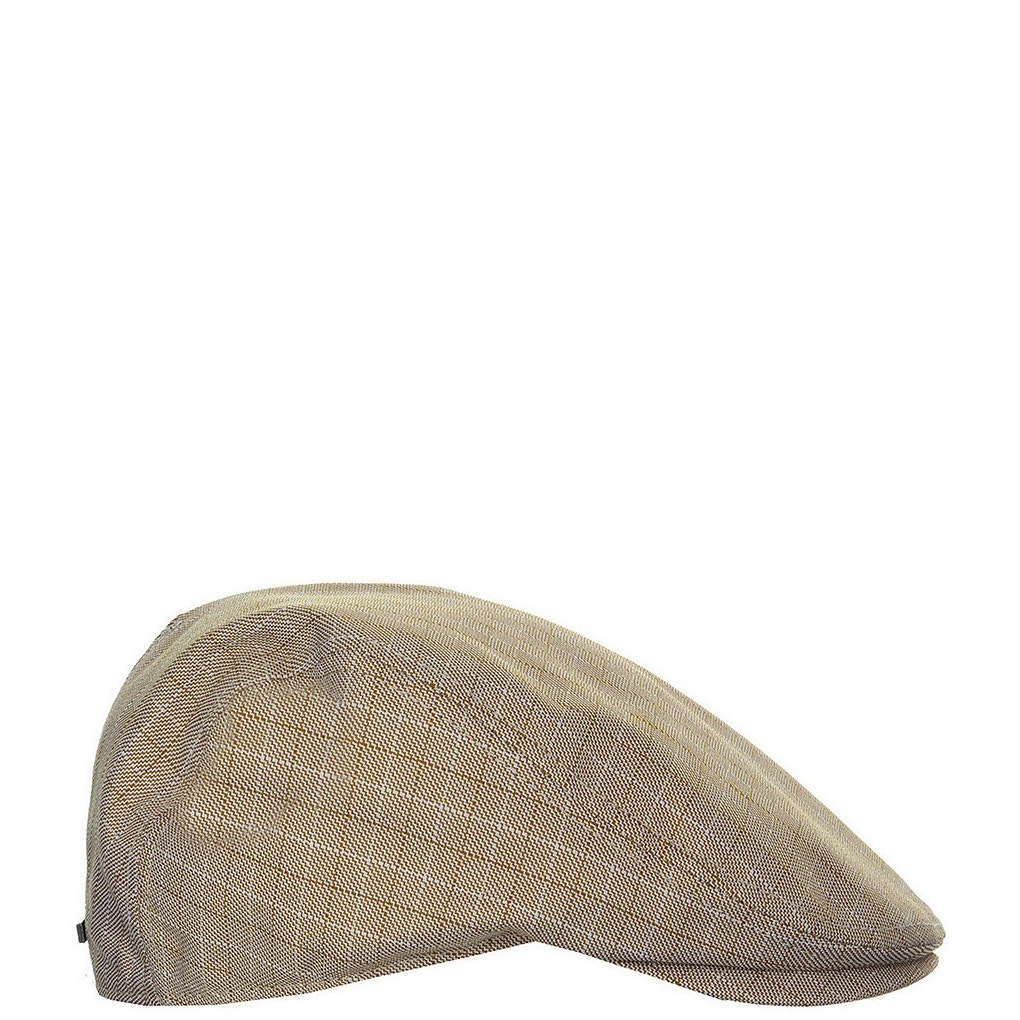 Biltmore Driver Newsboy Hat Tan Grid Large