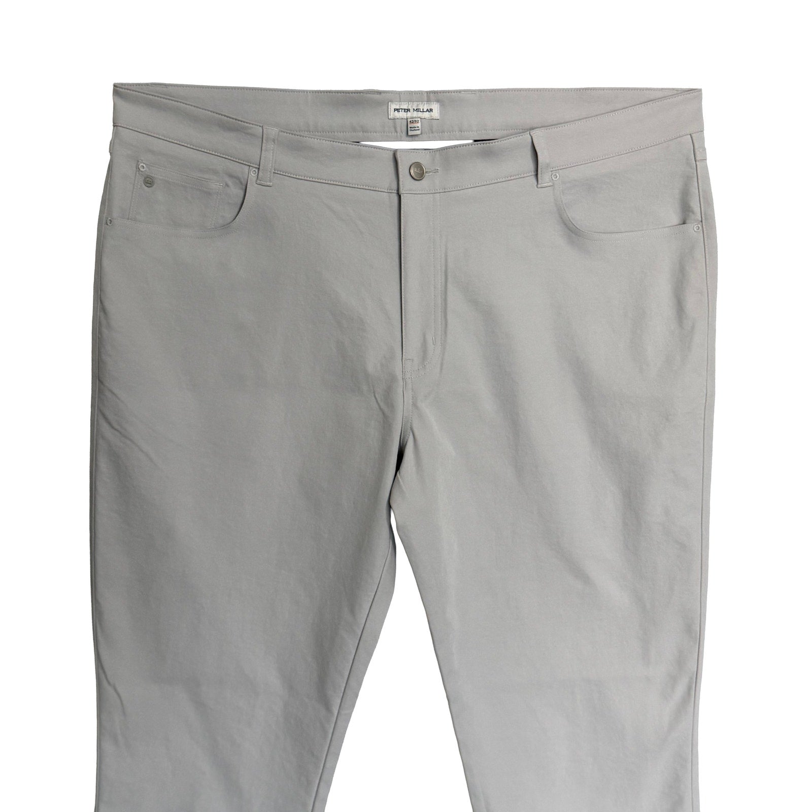 Peter Millar EB66 Pants Men's 42"x32" Classic Fit Performance Stretch British Grey