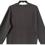 Psycho Bunny Henley T-Shirt Men's Medium Long Sleeve Chest Pocket Dark Gray