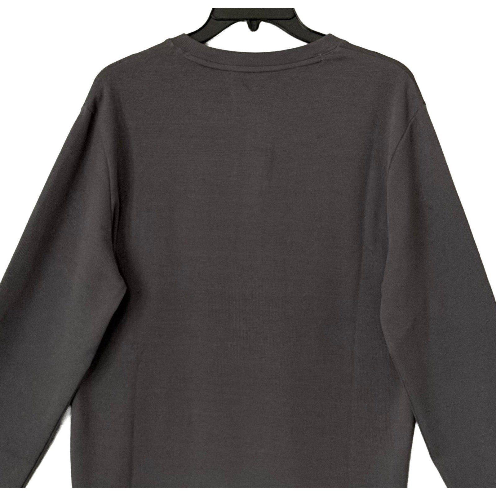 Psycho Bunny Henley T-Shirt Men's Medium Long Sleeve Chest Pocket Dark Gray