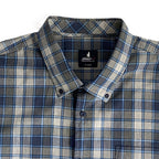 Johnnie-O Shirt Men's XXL Long Sleeve Button-Down Shirt Heather Gray Check