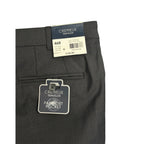 Daniel Cremieux Dress Pant Men's 46R Traveler Raw Hem Comfort Waist Charcoal