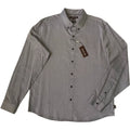 Michael Kors Dress Shirt Men's XXL Button-Down Slim Fit Black/White Geo