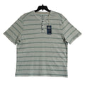 Tommy Bahama Henley Men's XL Short Sleeve "Soleil Stripe Henley" Overcast