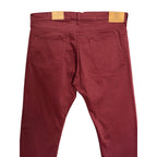 Polo Ralph Lauren Pants Men's 36T"x36" Varick Slim Straight 5-Pocket Red