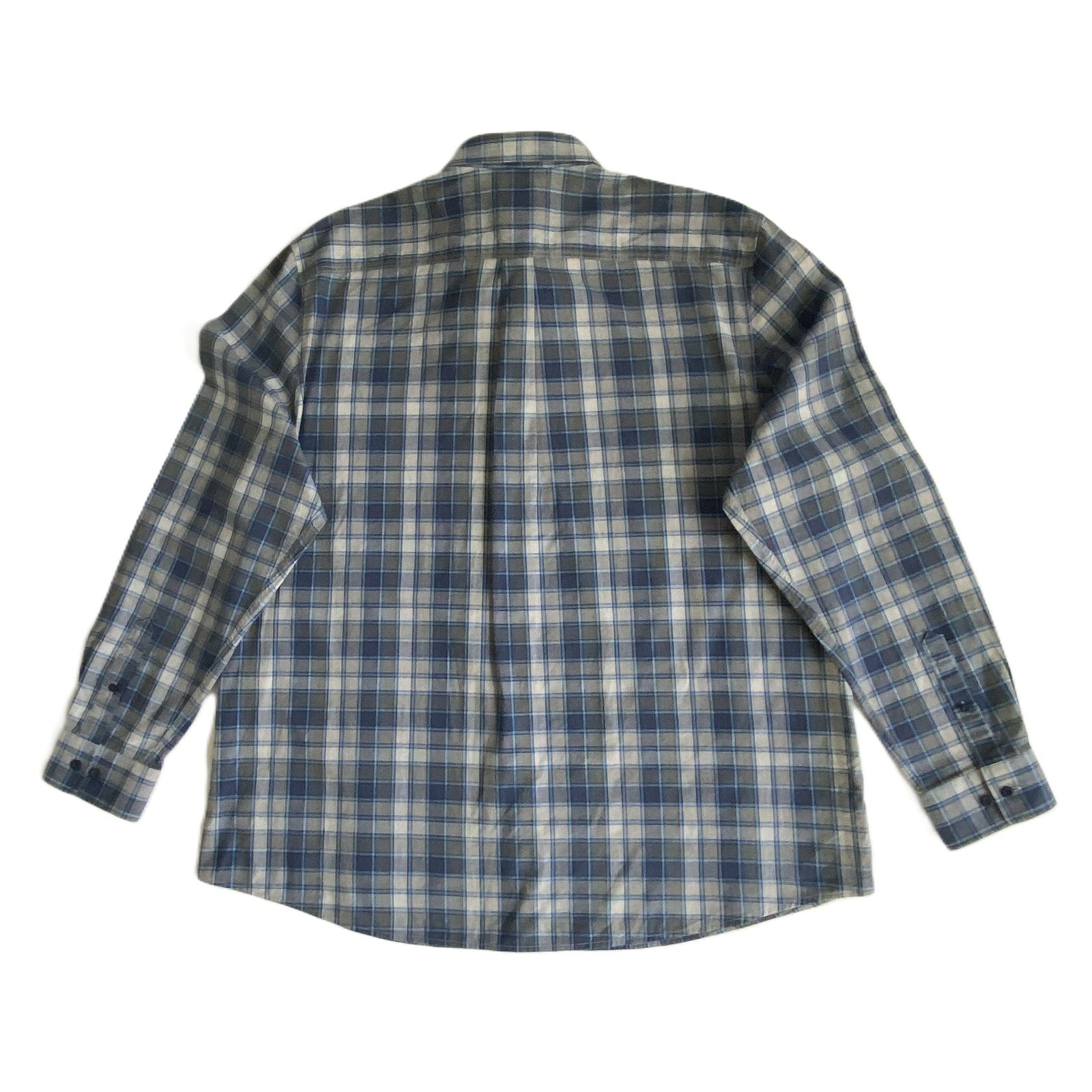 Johnnie-O Shirt Men's XXL Long Sleeve Button-Down Shirt Heather Gray Check