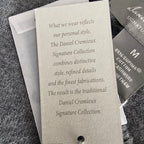 Daniel Cremieux V-Neck Sweater Men's Medium Pima Cotton Cashmere Blend Gray