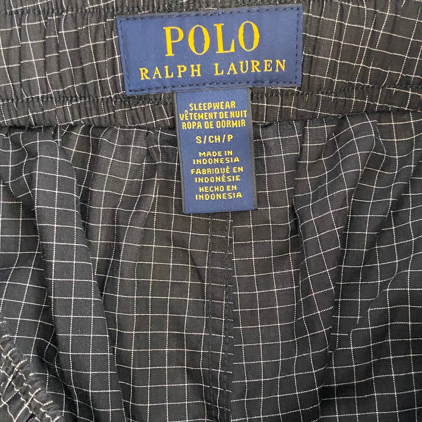 Polo Ralph Lauren Sleep Pant Men's Small Elastic Drawstring Waist Pockets