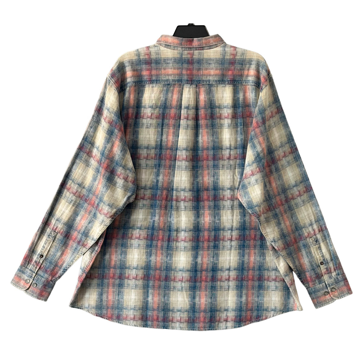 Tommy Bahama Shirt Men's 3XLT Big & Tall Long Slv Palo Alto Plaid Shellrossa
