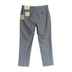 Calvin Klein Dress Pant Men's 34"x30" Slim Fit Flat Front Stretch Blue Plaid