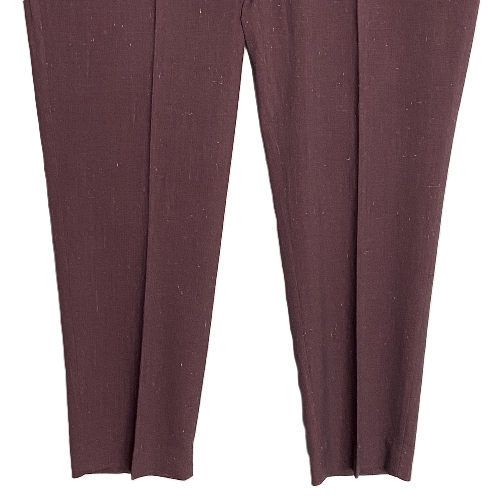 Nautica Ceylon Dress Pant Men's 46x32 Flat Front Active Stretch Burgundy
