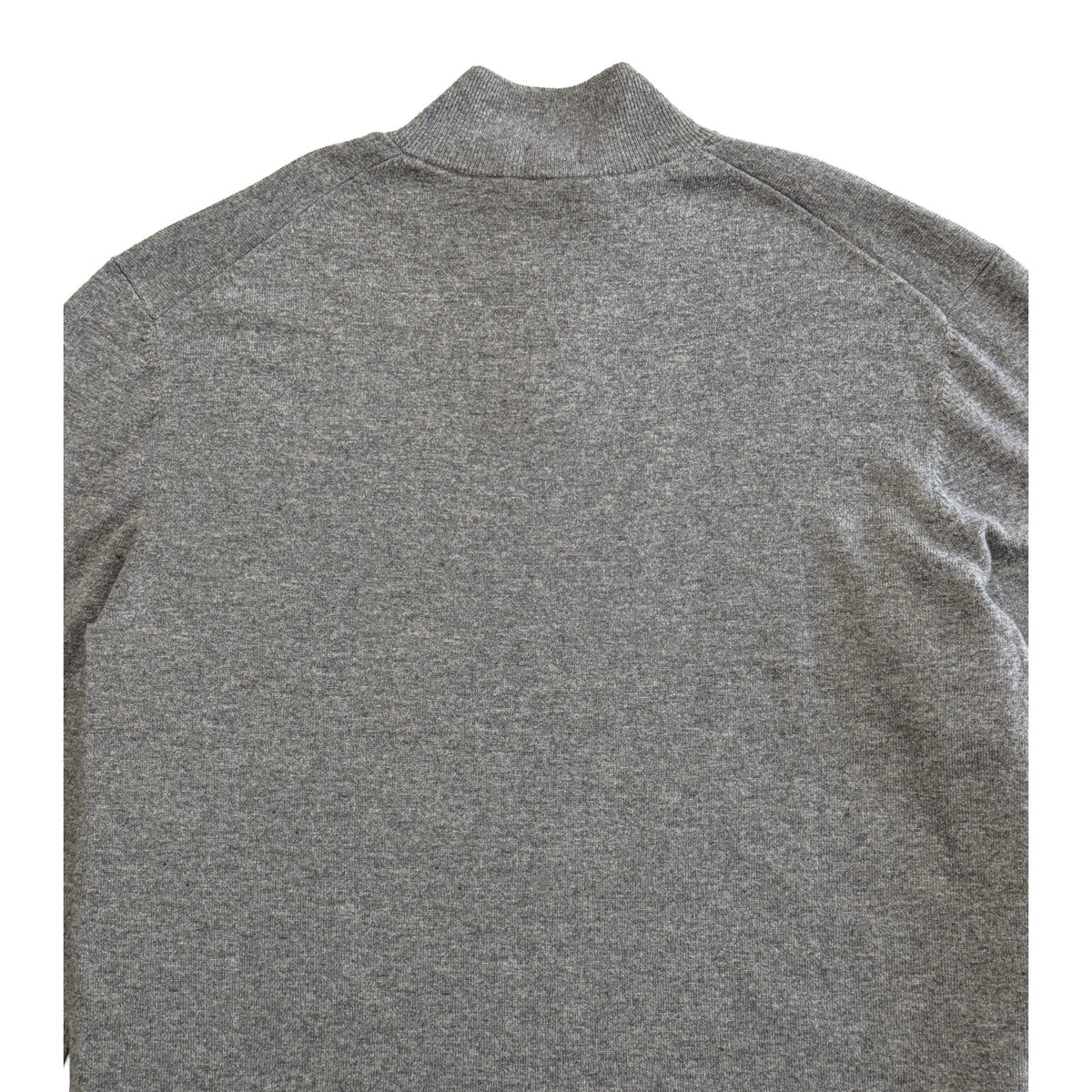 Boss H-Hemario Quarter Zip Sweater Men's 4XT Big & Tall Wool Cashmere Gray