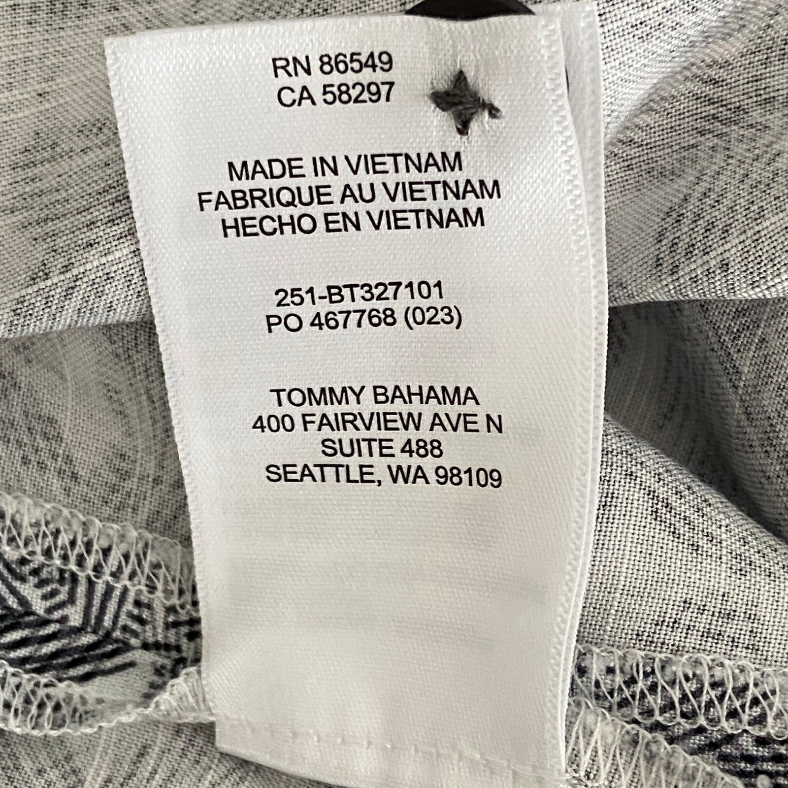 Tommy Bahama Shirt Men's 3XLT Big & Tall "Veracruz Cay" Sand Dollar Black