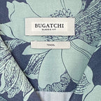 Bugatchi Shirt Men's Small Classic Fit Camp Collar Short Sleeve Mint Floral