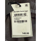 BFD Malibu Waffle Thermal Jogger Men's Large Elastic Drawstring Waist Carbon NWT