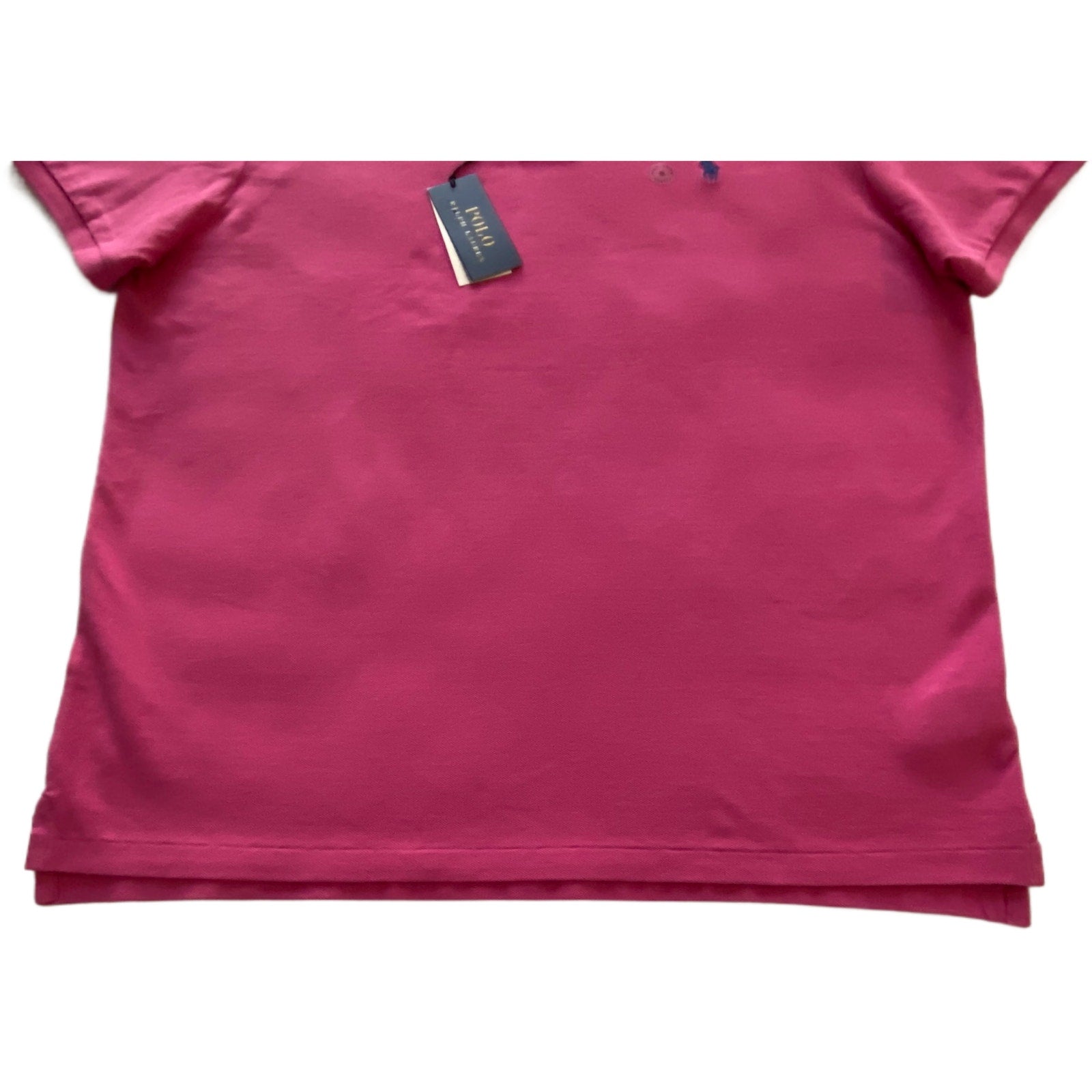 Polo Ralph Lauren Shirt Men's XL Custom Slim Fit Polo Shirt Short Slv Pink