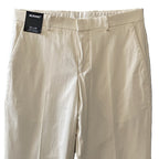 Murano Dress Pants Men's 32x34 Alex Slim Fit Flat Front Solid Cream