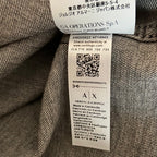 Armani Exchange Shirt Men's Large Regular Fit Short Sleeve Charcoal Paisley