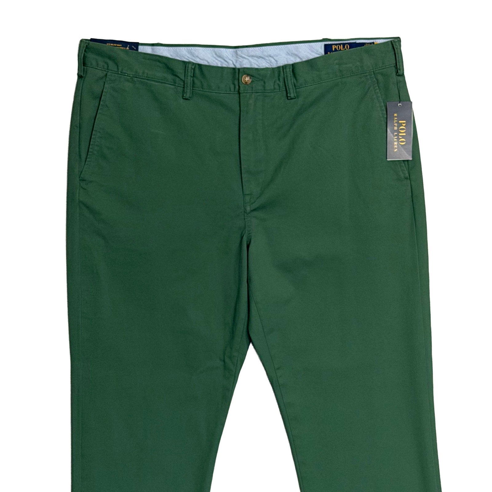 Polo Ralph Lauren Pant Men's 38"x34" Chino Stretch Straight Fit Solid Green