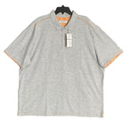 Tommy Bahama Polo Shirt Men's 3XL Island Zone Pima Cotton Gray Heather