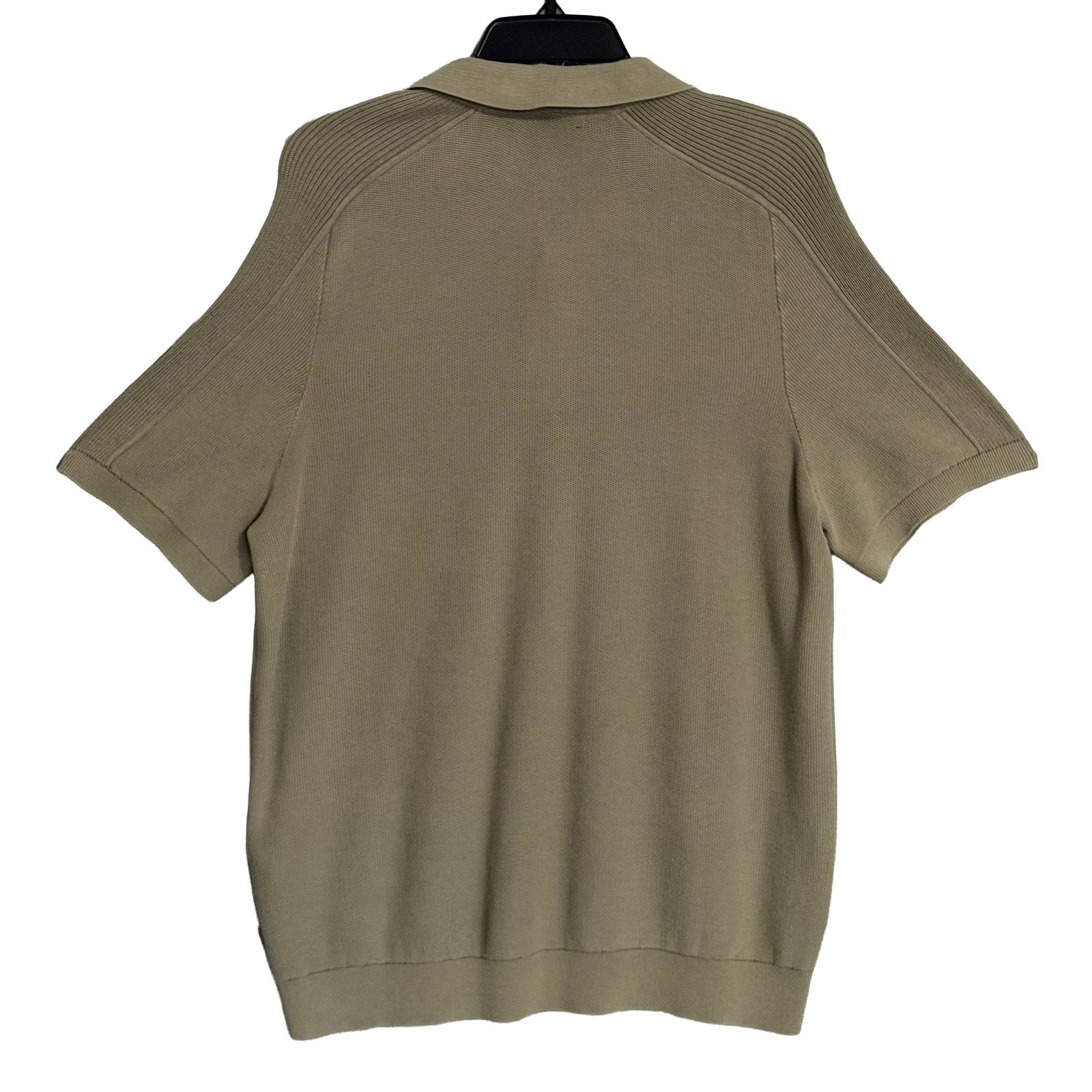 Michael Kors Polo Shirt Men's Large Short Sleeve Knit Cotton Dusty Sage