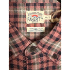 Faherty Coastline Knit Shirt Men's XXL Long Slv Supima Cotton Stretch Plaid