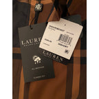 Lauren Ralph Lauren Men's 38 Short Raincoat Stanza Brown Check