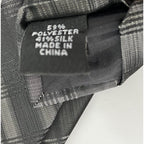 Calvin Klein Necktie Silk Blend Classic Width and Length Black & Gray Stripe