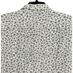 Boss Shirt Men's 3XL Big & Tall Short Slv Stretch Linen Shirt Green Floral