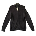 Barefoot Dreams Zip-Front Jacket Men's Large CozyChic Ultra Lite Black